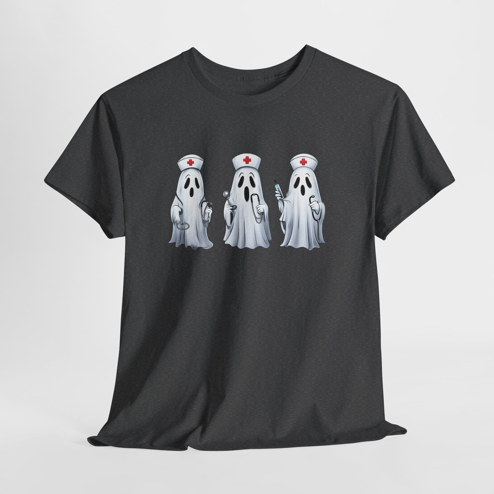 Ghostly Nurses Unisex Heavy Cotton Tee