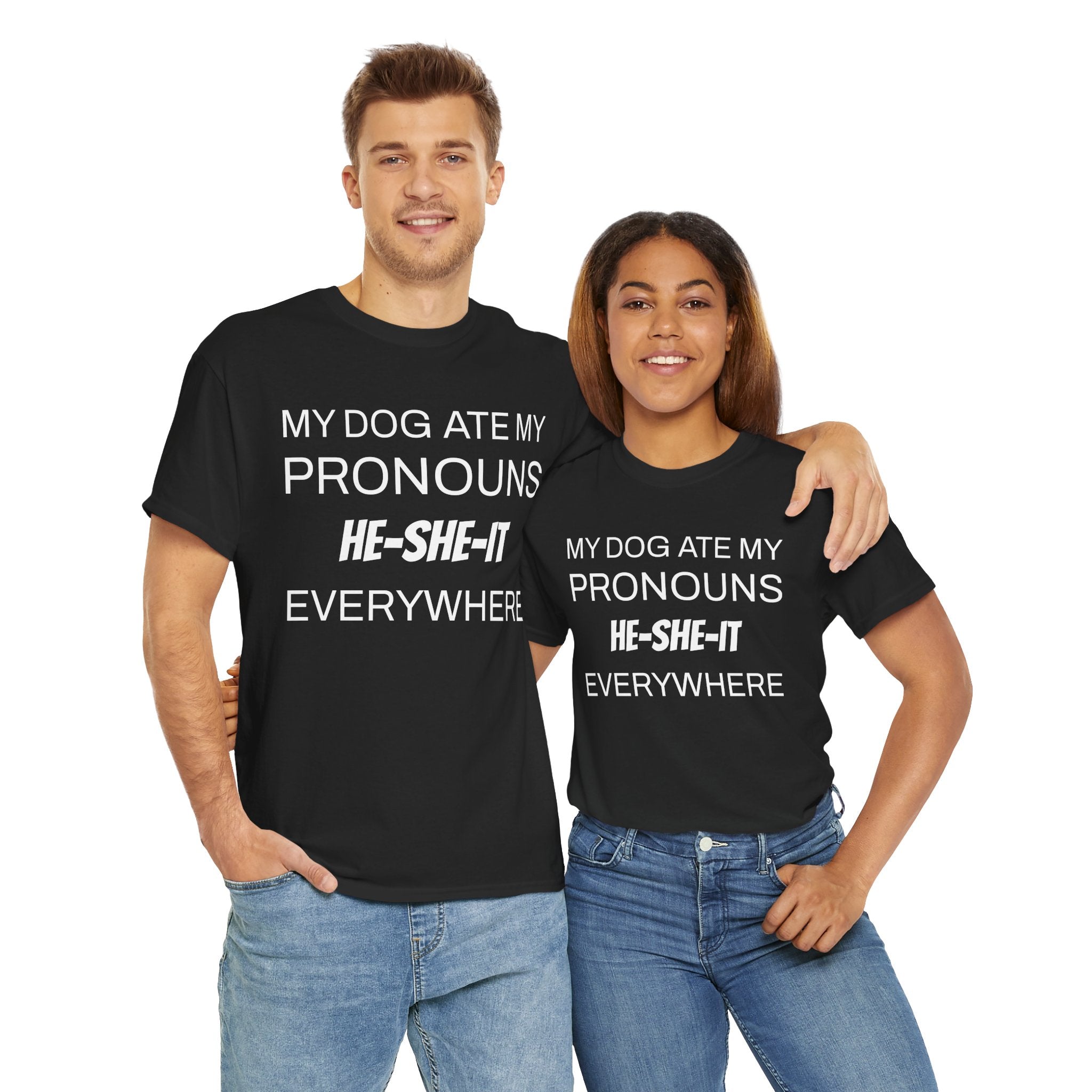 Funny Pronouns T-Shirt, Trendy LGBTQ+ Pride Tee, Casual Wear, Everyday Statement Top