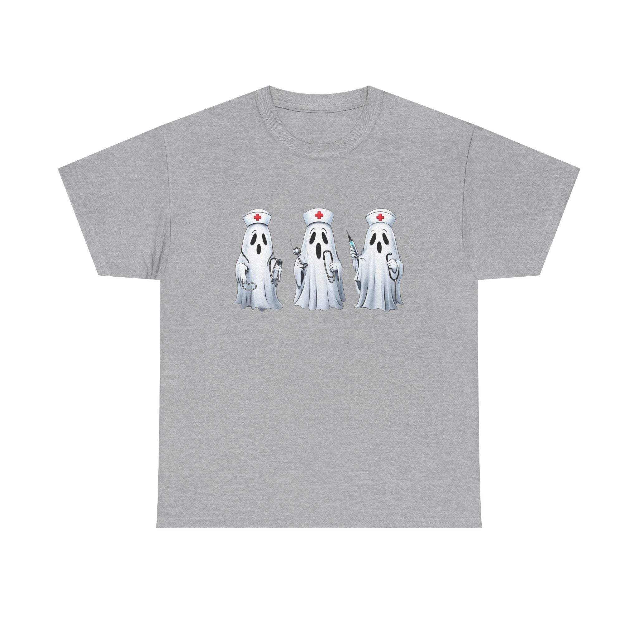 Ghostly Nurses Unisex Heavy Cotton Tee