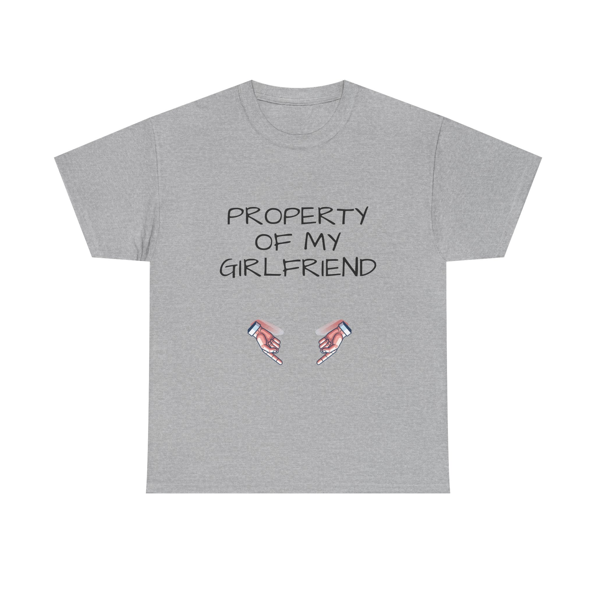 Property of My Girlfriend Tee - Cute Unisex Cotton Shirt, Couples Gift, Relationship Humor Tee, Valentine's Day Gift, Fun Casual Wear