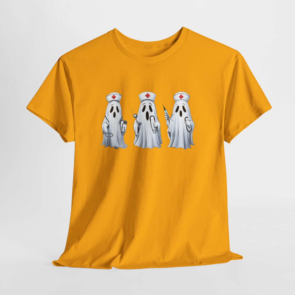 Ghostly Nurses Unisex Heavy Cotton Tee