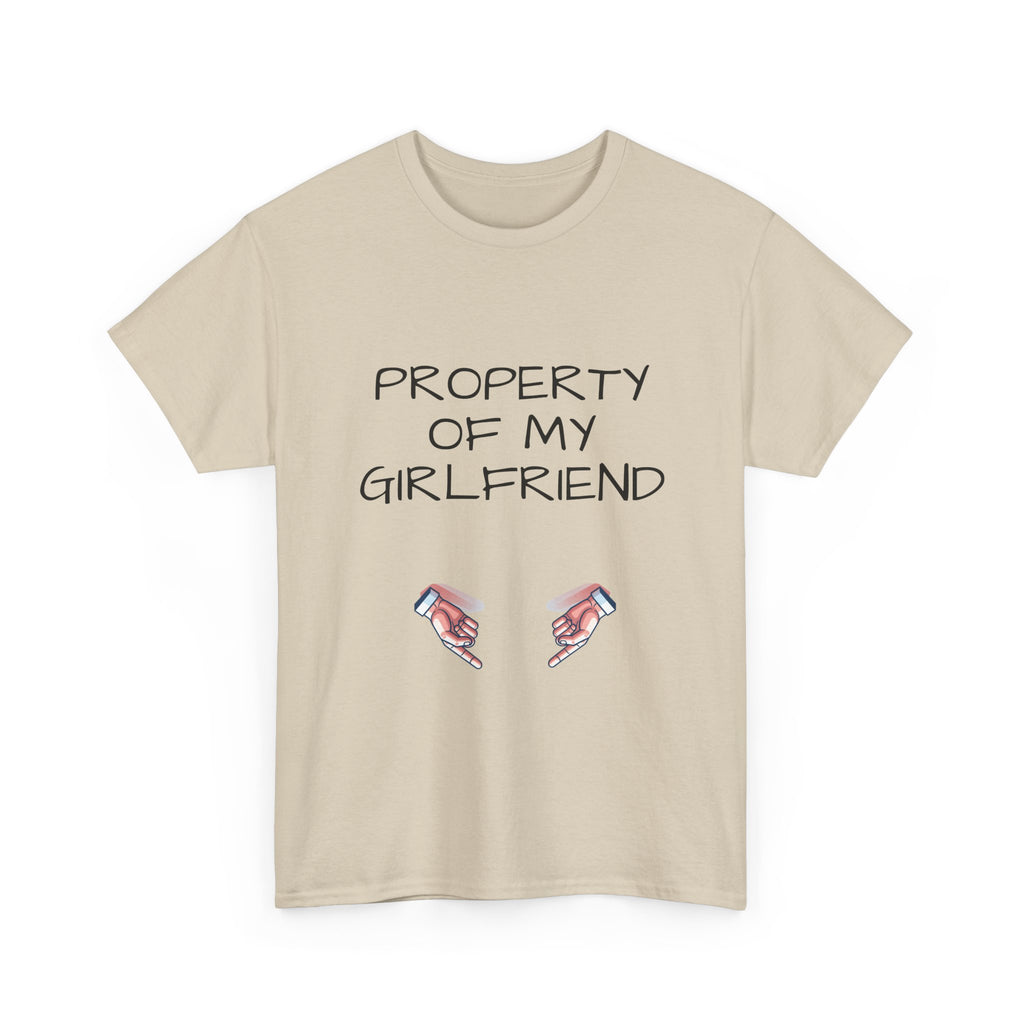 Property of My Girlfriend Tee - Cute Unisex Cotton Shirt, Couples Gift, Relationship Humor Tee, Valentine's Day Gift, Fun Casual Wear