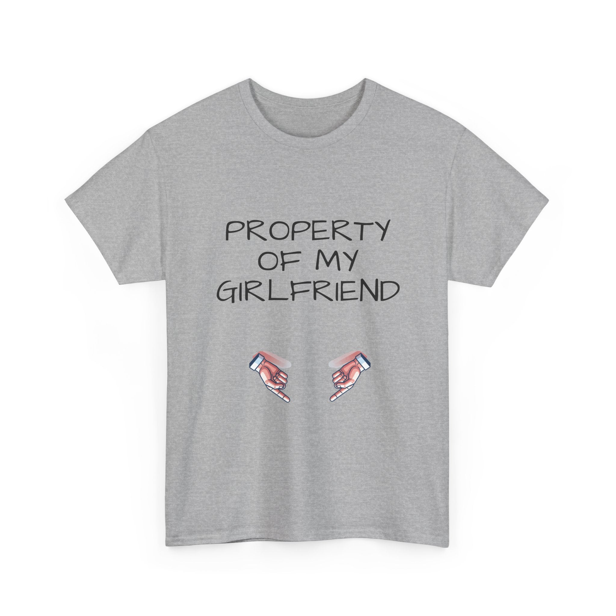 Property of My Girlfriend Tee - Cute Unisex Cotton Shirt, Couples Gift, Relationship Humor Tee, Valentine's Day Gift, Fun Casual Wear