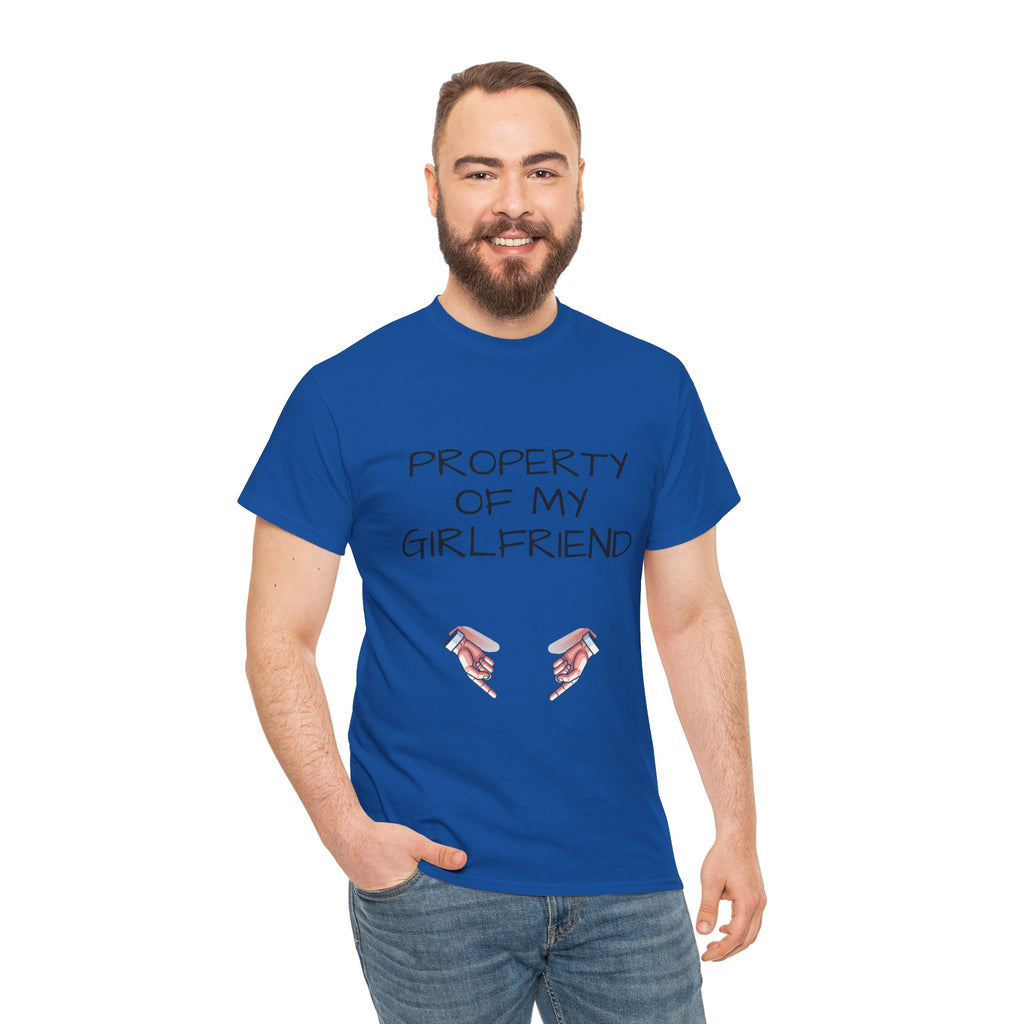 Property of My Girlfriend Tee - Cute Unisex Cotton Shirt, Couples Gift, Relationship Humor Tee, Valentine's Day Gift, Fun Casual Wear