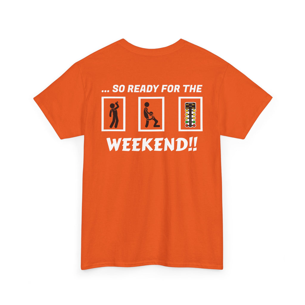 Weekend Vibes Unisex Heavy Cotton Tee, Casual Graphic Shirt, Perfect for Relaxation, Gift for Friends, Summer Wear