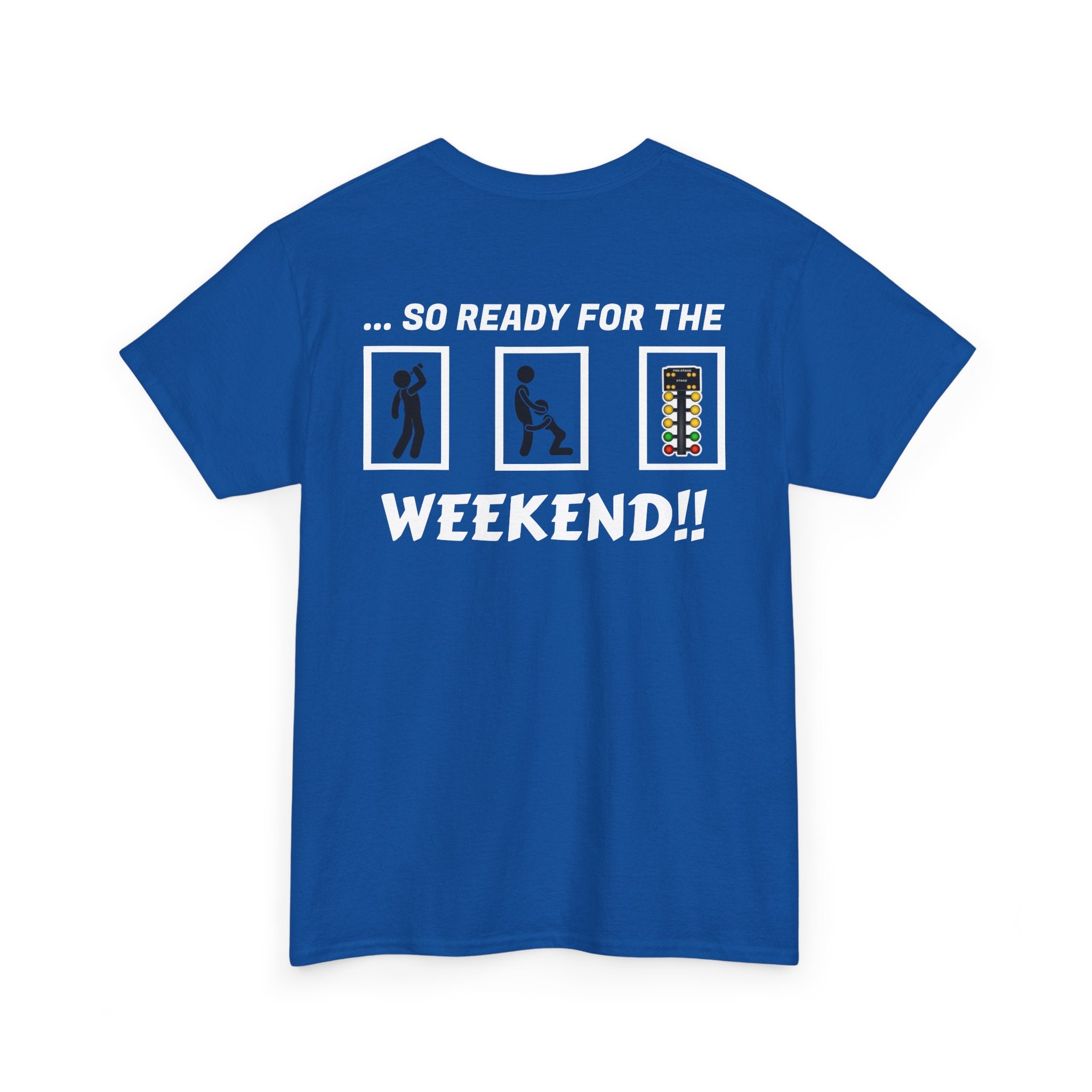 Weekend Vibes Unisex Heavy Cotton Tee, Casual Graphic Shirt, Perfect for Relaxation, Gift for Friends, Summer Wear
