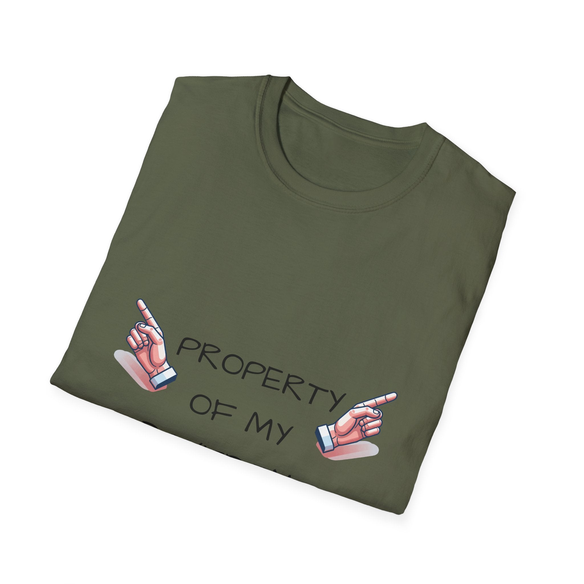 Unisex Couple's Graphic Tee, Trendy Relationship Shirt, Property of My Boyfriend T-Shirt, Valentine's Day Gift, Casual Wear