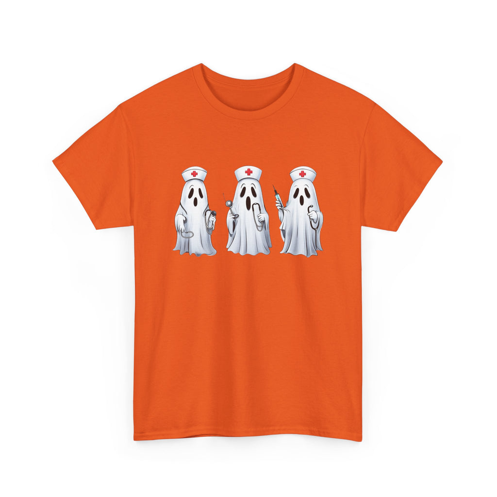 Ghostly Nurses Unisex Heavy Cotton Tee