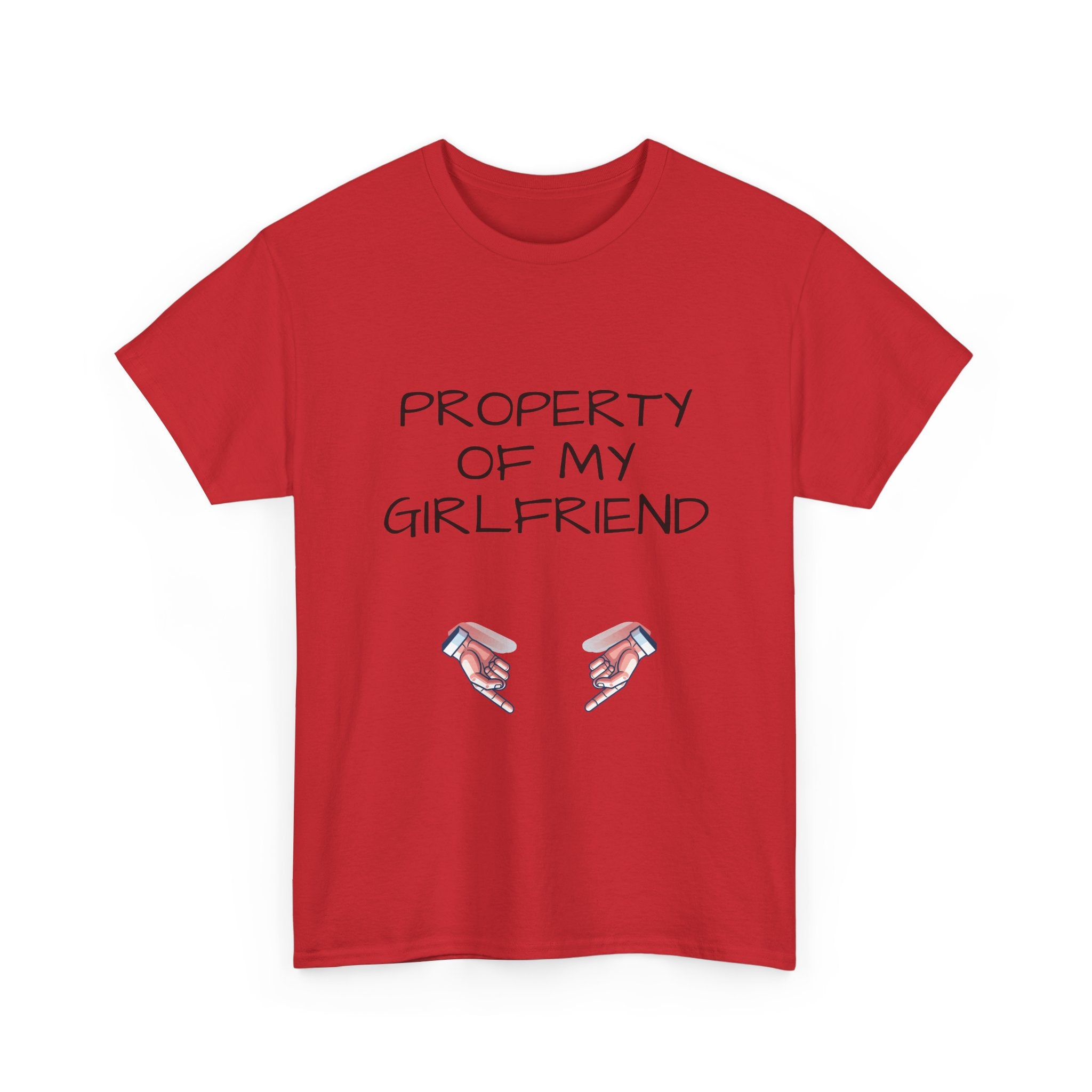 Property of My Girlfriend Tee - Cute Unisex Cotton Shirt, Couples Gift, Relationship Humor Tee, Valentine's Day Gift, Fun Casual Wear