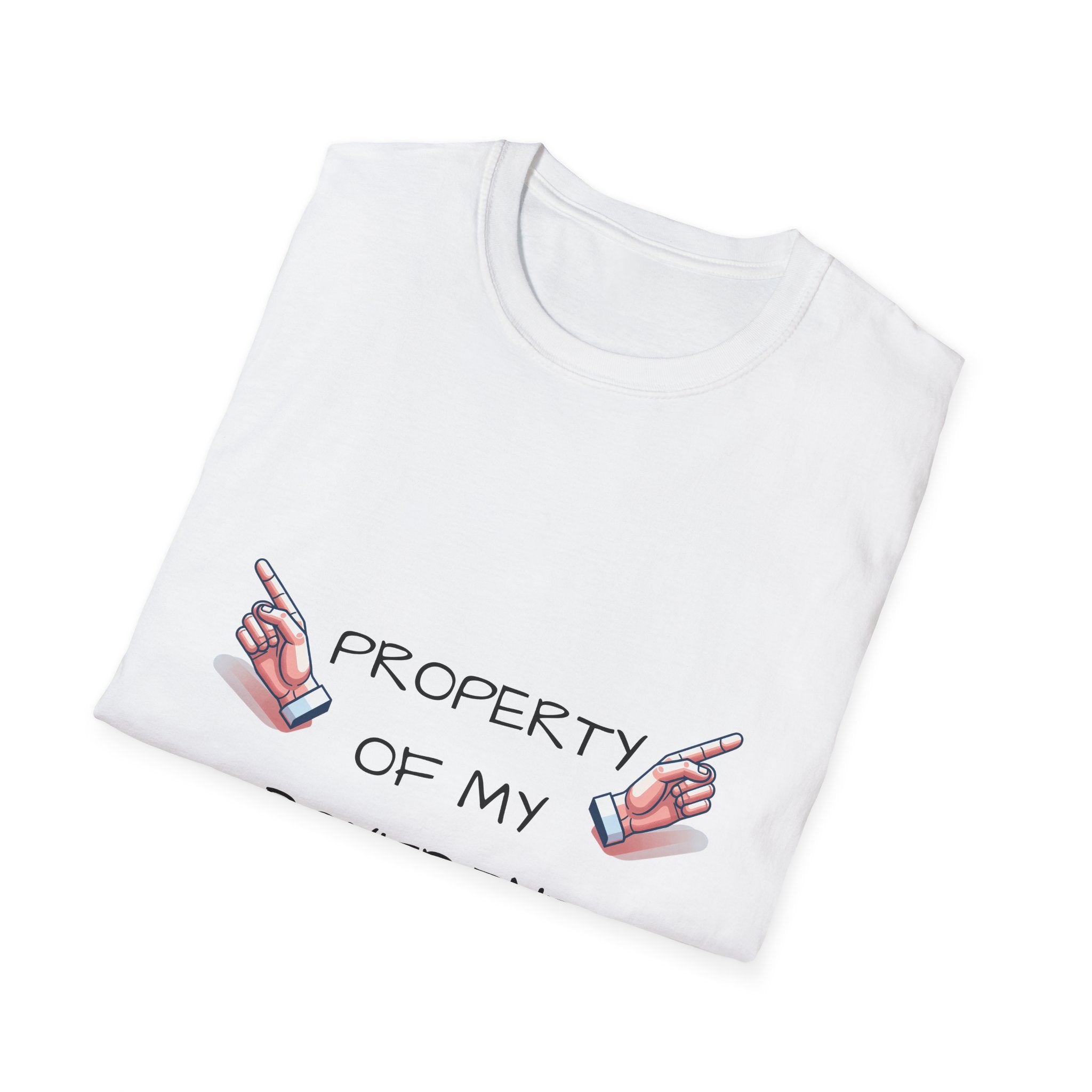 Unisex Couple's Graphic Tee, Trendy Relationship Shirt, Property of My Boyfriend T-Shirt, Valentine's Day Gift, Casual Wear