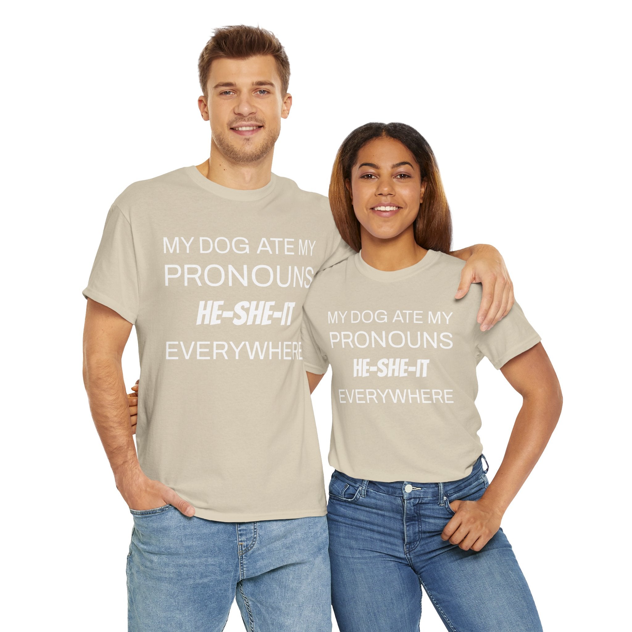 Funny Pronouns T-Shirt, Trendy LGBTQ+ Pride Tee, Casual Wear, Everyday Statement Top