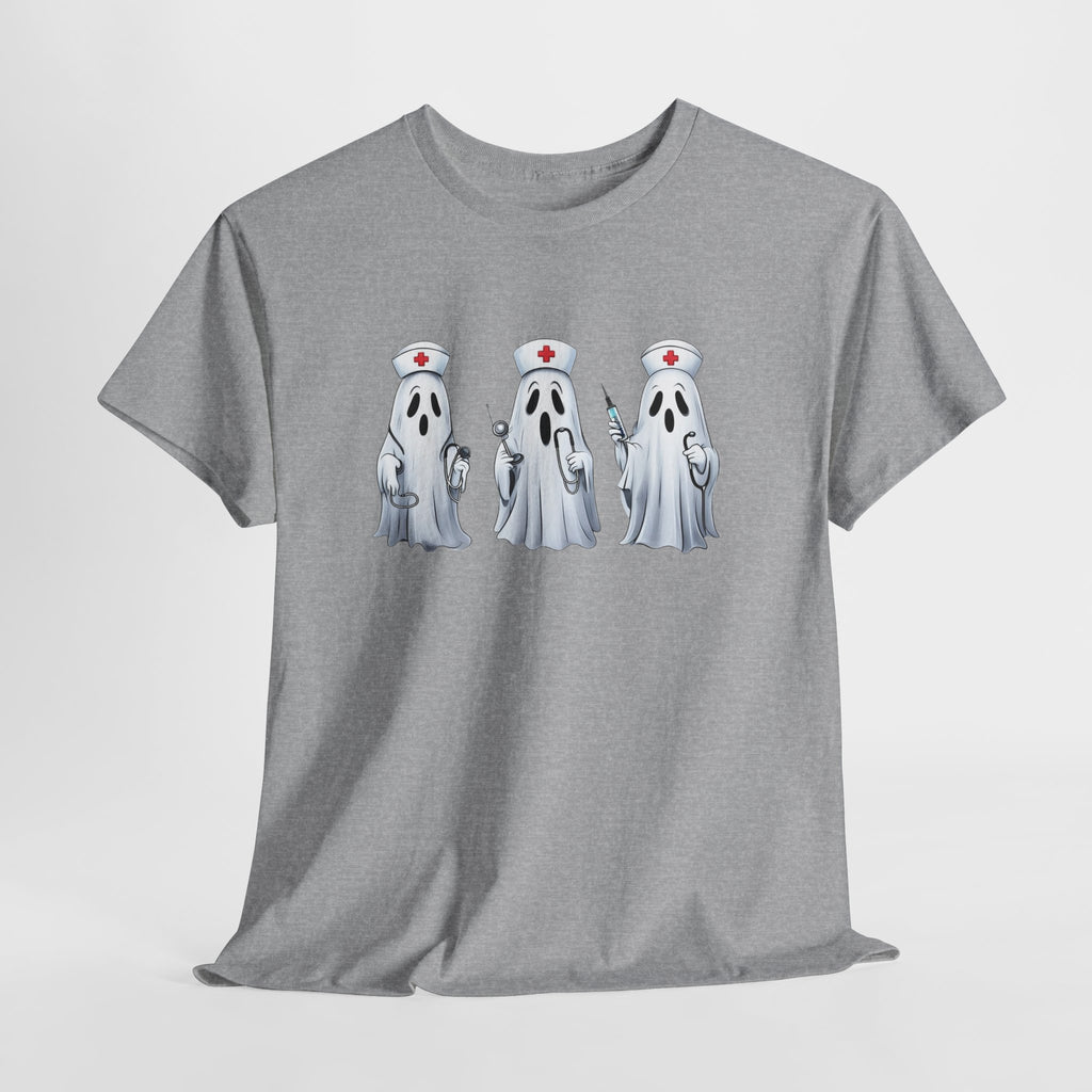 Ghostly Nurses Unisex Heavy Cotton Tee