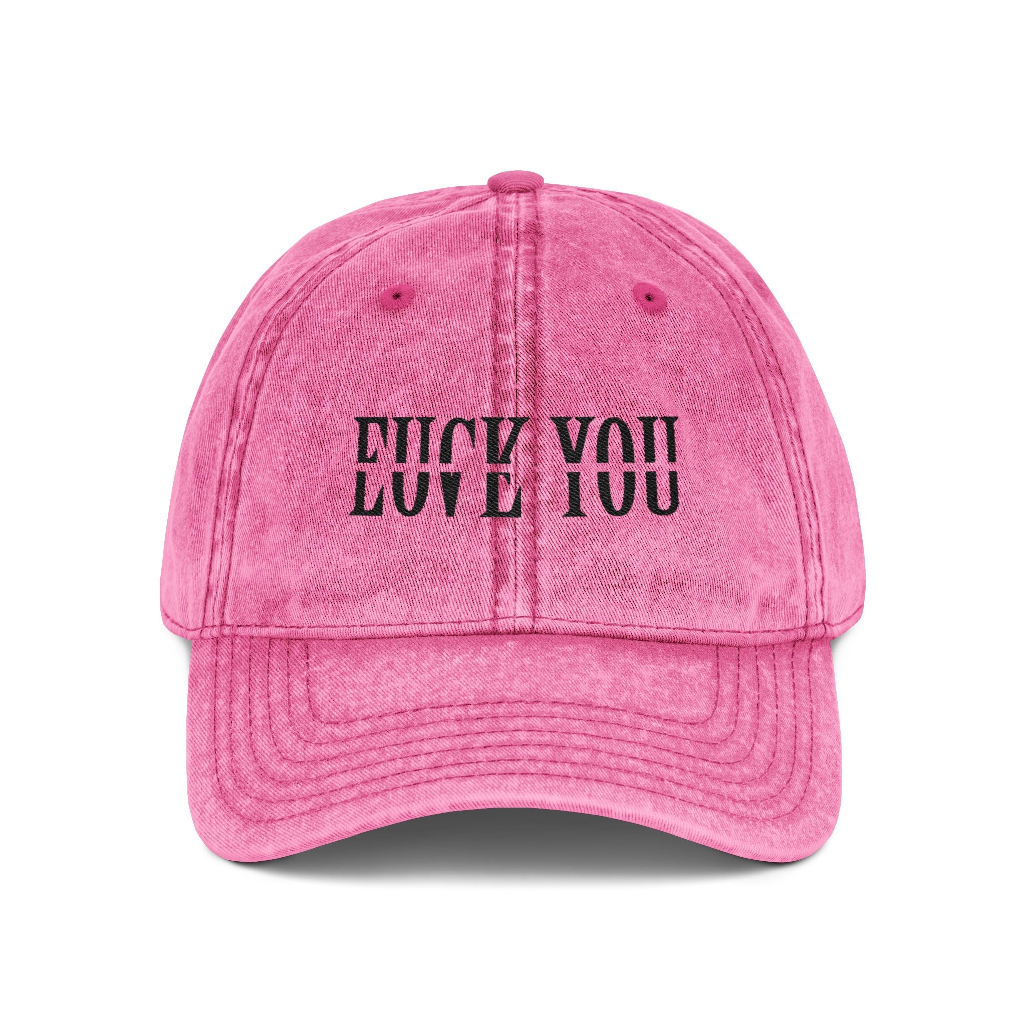 Vintage "Love You" embroidery hat