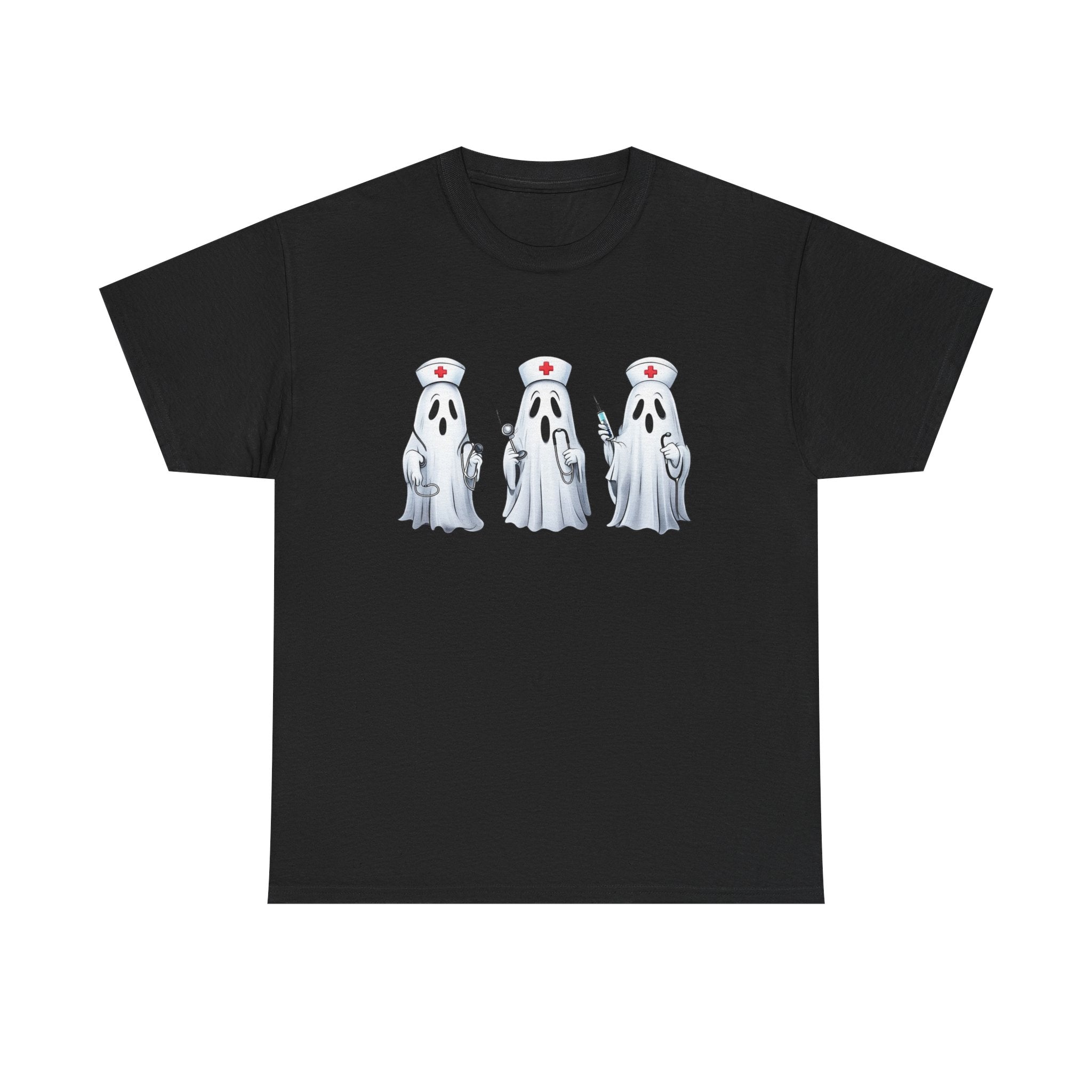 Ghostly Nurses Unisex Heavy Cotton Tee