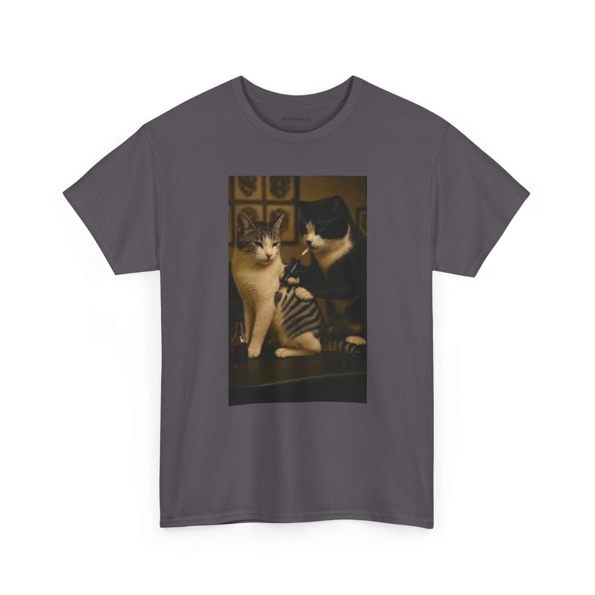 Cat Tatoo-Unisex Heavy Cotton Tee