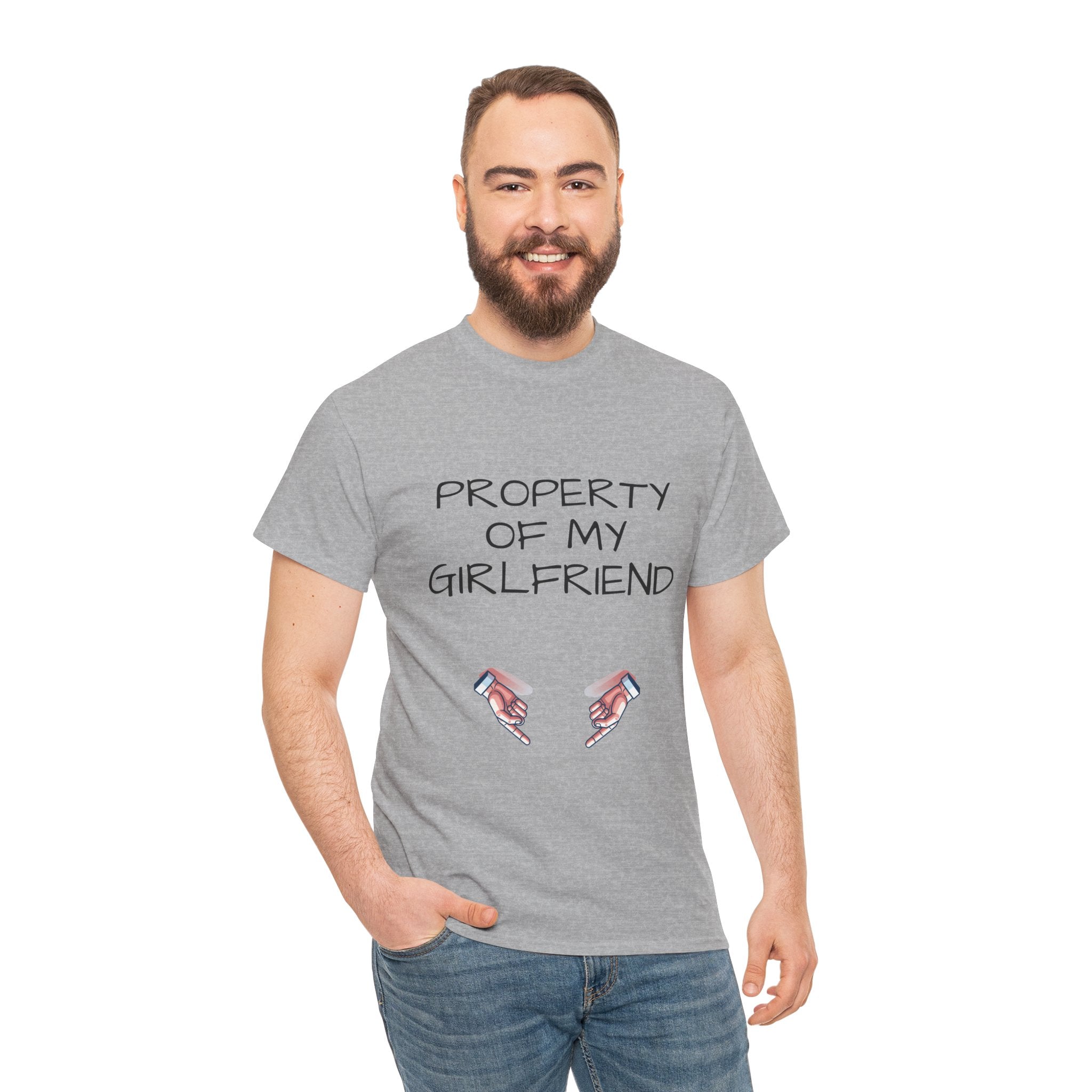 Property of My Girlfriend Tee - Cute Unisex Cotton Shirt, Couples Gift, Relationship Humor Tee, Valentine's Day Gift, Fun Casual Wear