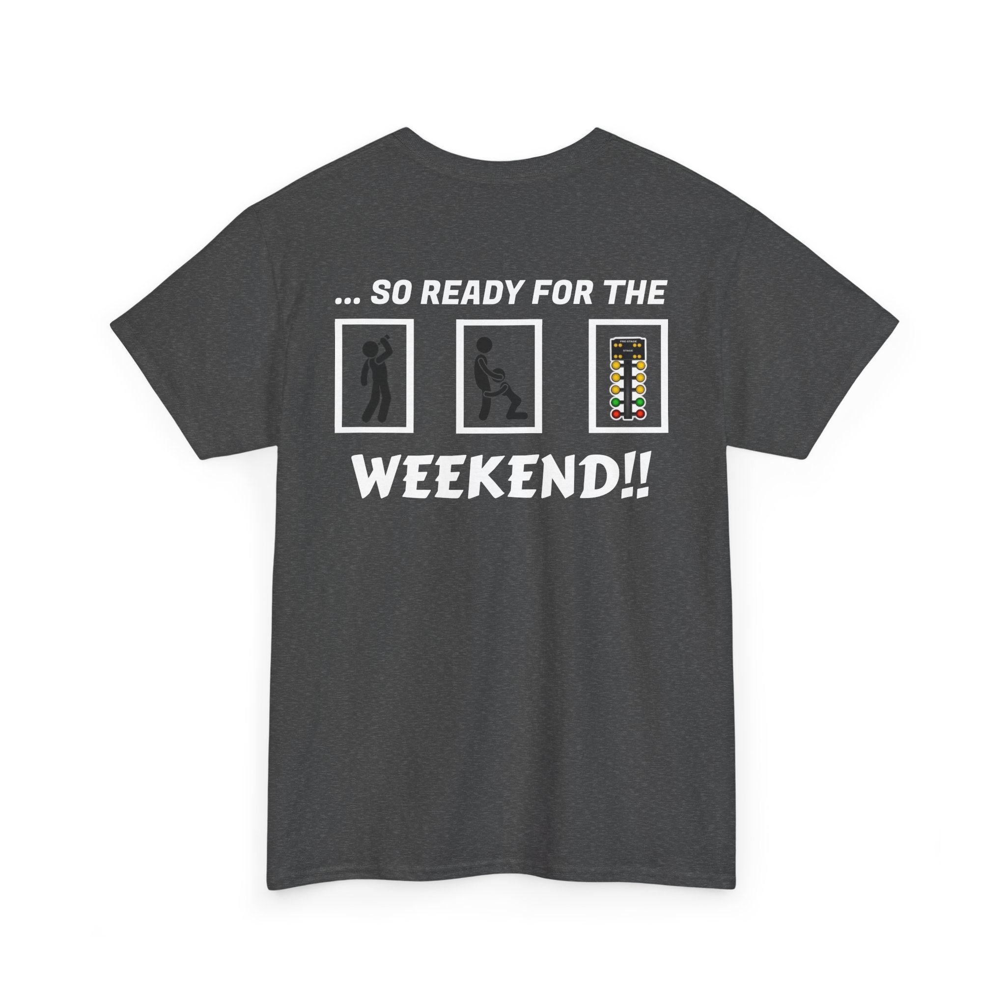 Weekend Vibes Unisex Heavy Cotton Tee, Casual Graphic Shirt, Perfect for Relaxation, Gift for Friends, Summer Wear