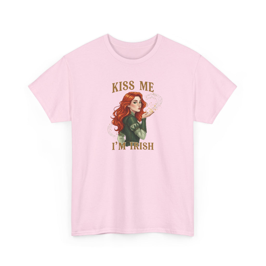 Kiss Me I'm Irish T‑Shirt — Redhead St. Patrick’s Day Tee