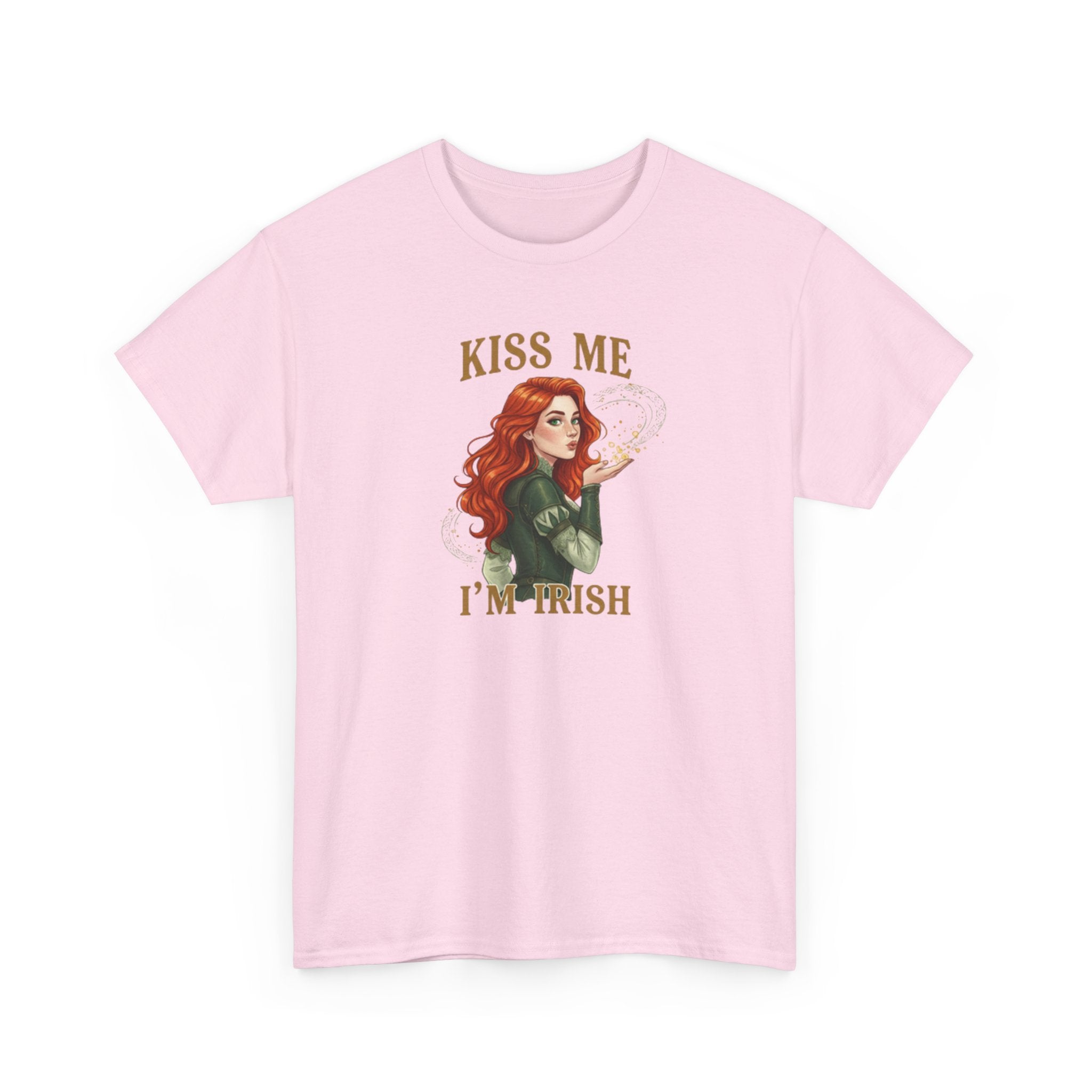 Kiss Me I'm Irish T‑Shirt — Redhead St. Patrick’s Day Tee