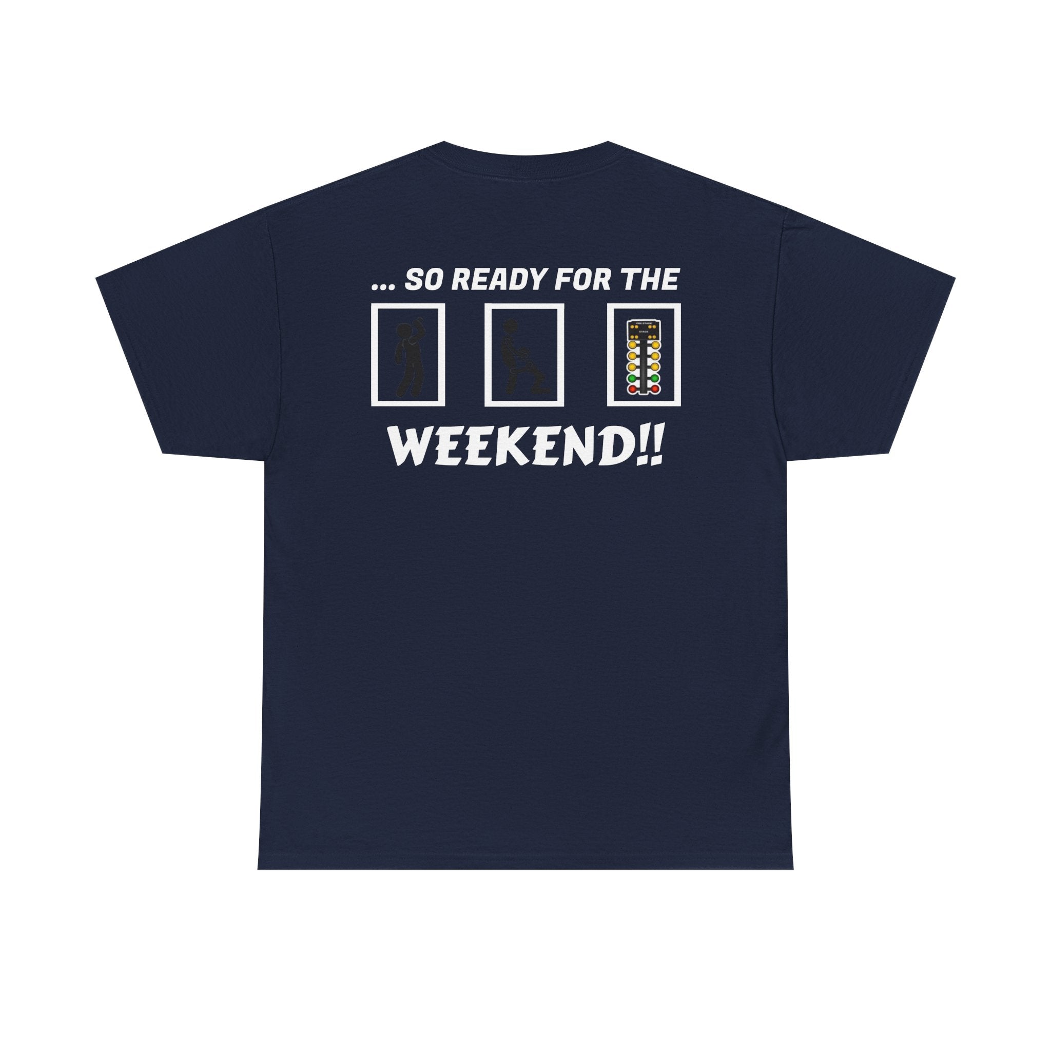 Weekend Vibes Unisex Heavy Cotton Tee, Casual Graphic Shirt, Perfect for Relaxation, Gift for Friends, Summer Wear
