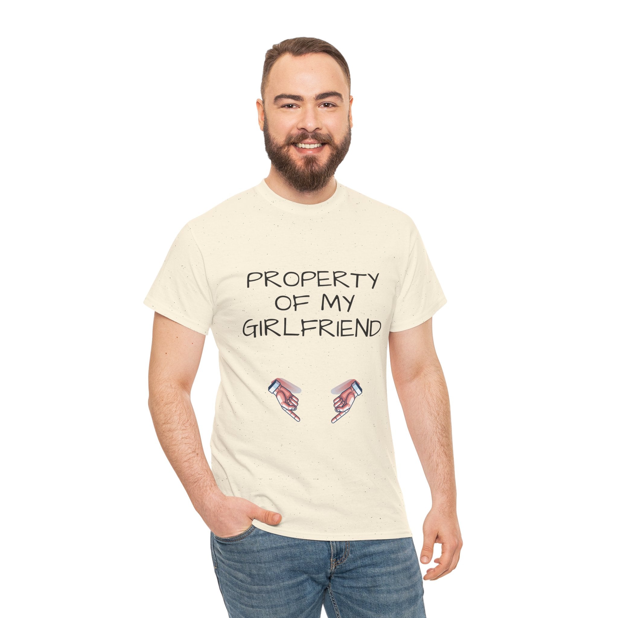Property of My Girlfriend Tee - Cute Unisex Cotton Shirt, Couples Gift, Relationship Humor Tee, Valentine's Day Gift, Fun Casual Wear