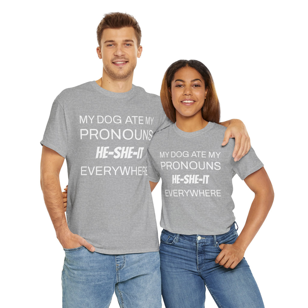 Funny Pronouns T-Shirt, Trendy LGBTQ+ Pride Tee, Casual Wear, Everyday Statement Top
