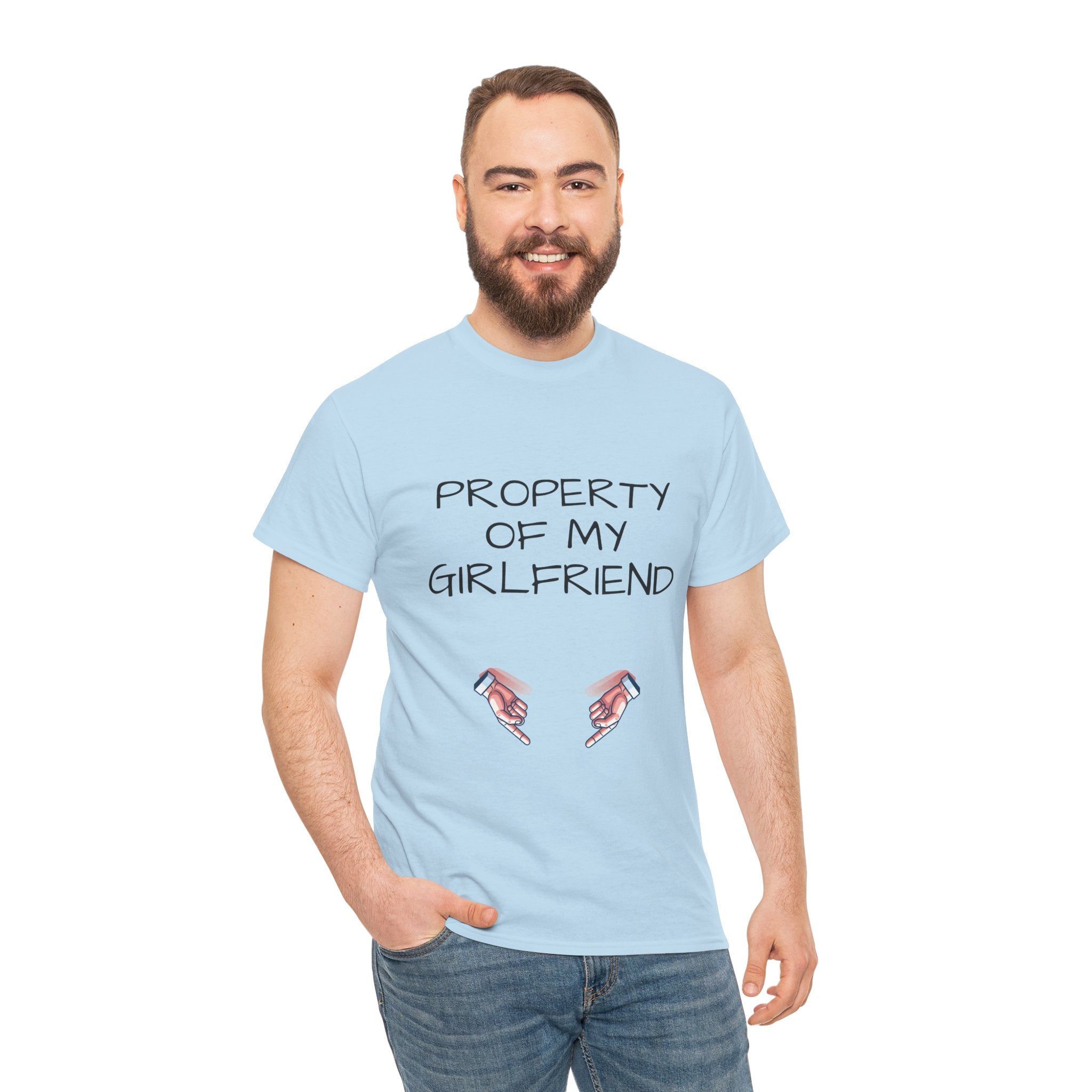 Property of My Girlfriend Tee - Cute Unisex Cotton Shirt, Couples Gift, Relationship Humor Tee, Valentine's Day Gift, Fun Casual Wear