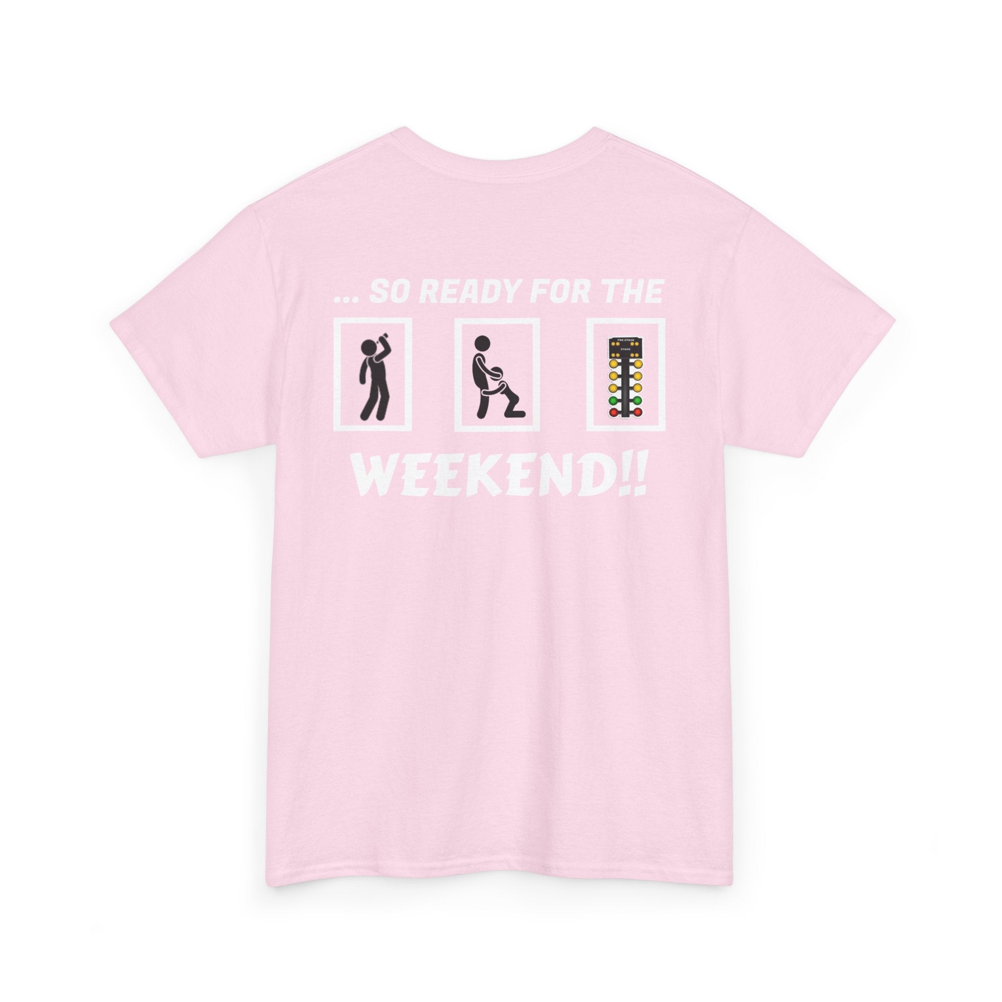 Weekend Vibes Unisex Heavy Cotton Tee, Casual Graphic Shirt, Perfect for Relaxation, Gift for Friends, Summer Wear