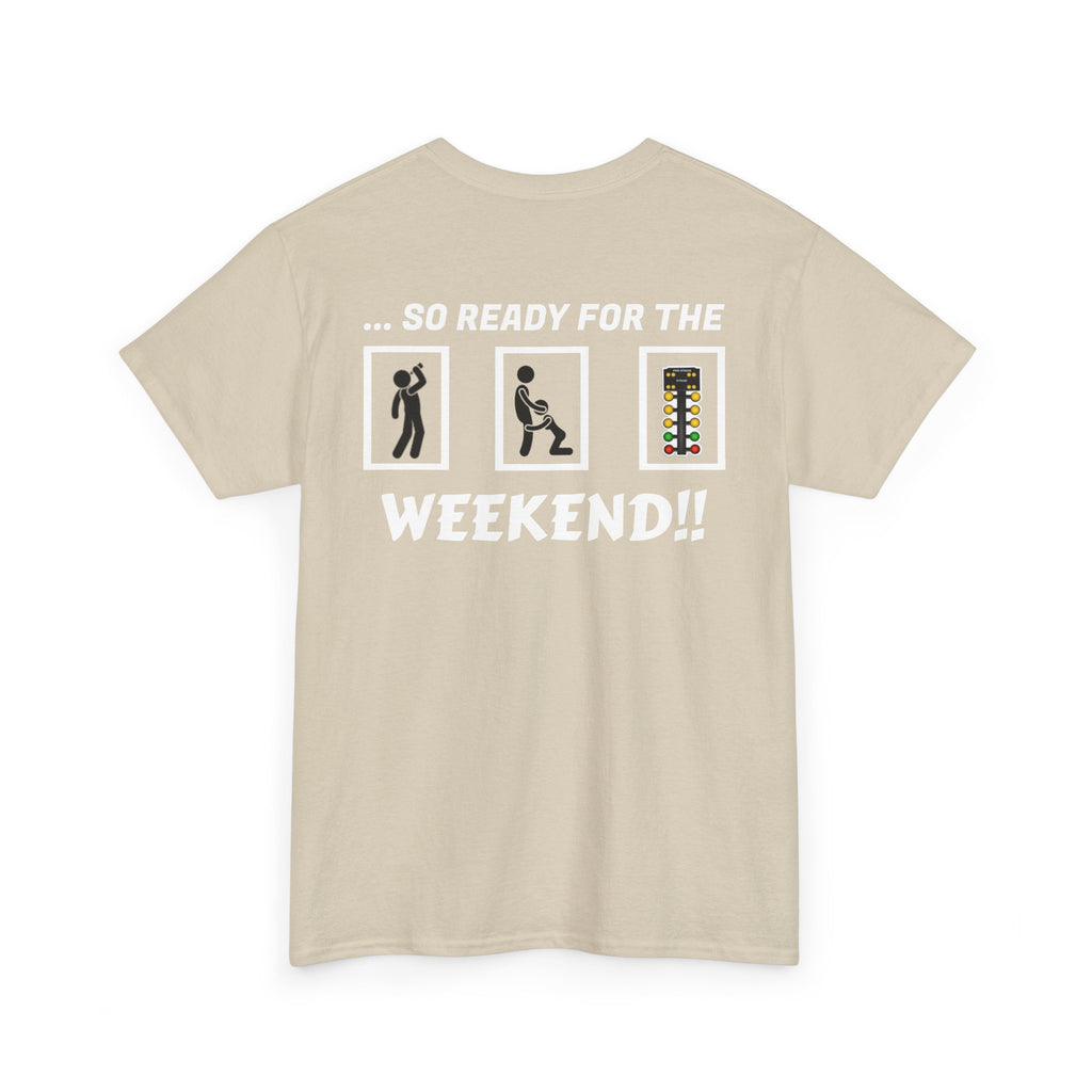 Weekend Vibes Unisex Heavy Cotton Tee, Casual Graphic Shirt, Perfect for Relaxation, Gift for Friends, Summer Wear