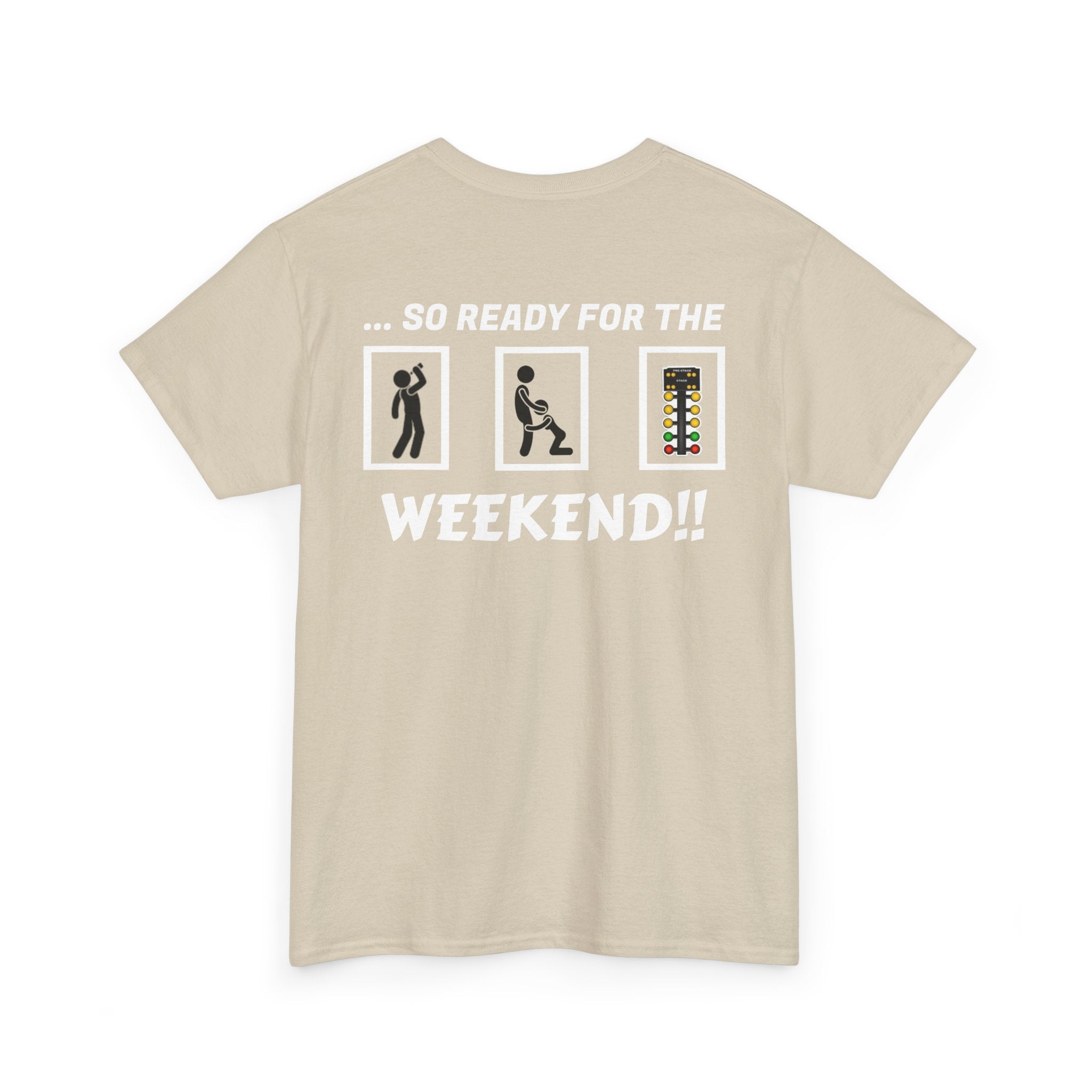 Weekend Vibes Unisex Heavy Cotton Tee, Casual Graphic Shirt, Perfect for Relaxation, Gift for Friends, Summer Wear