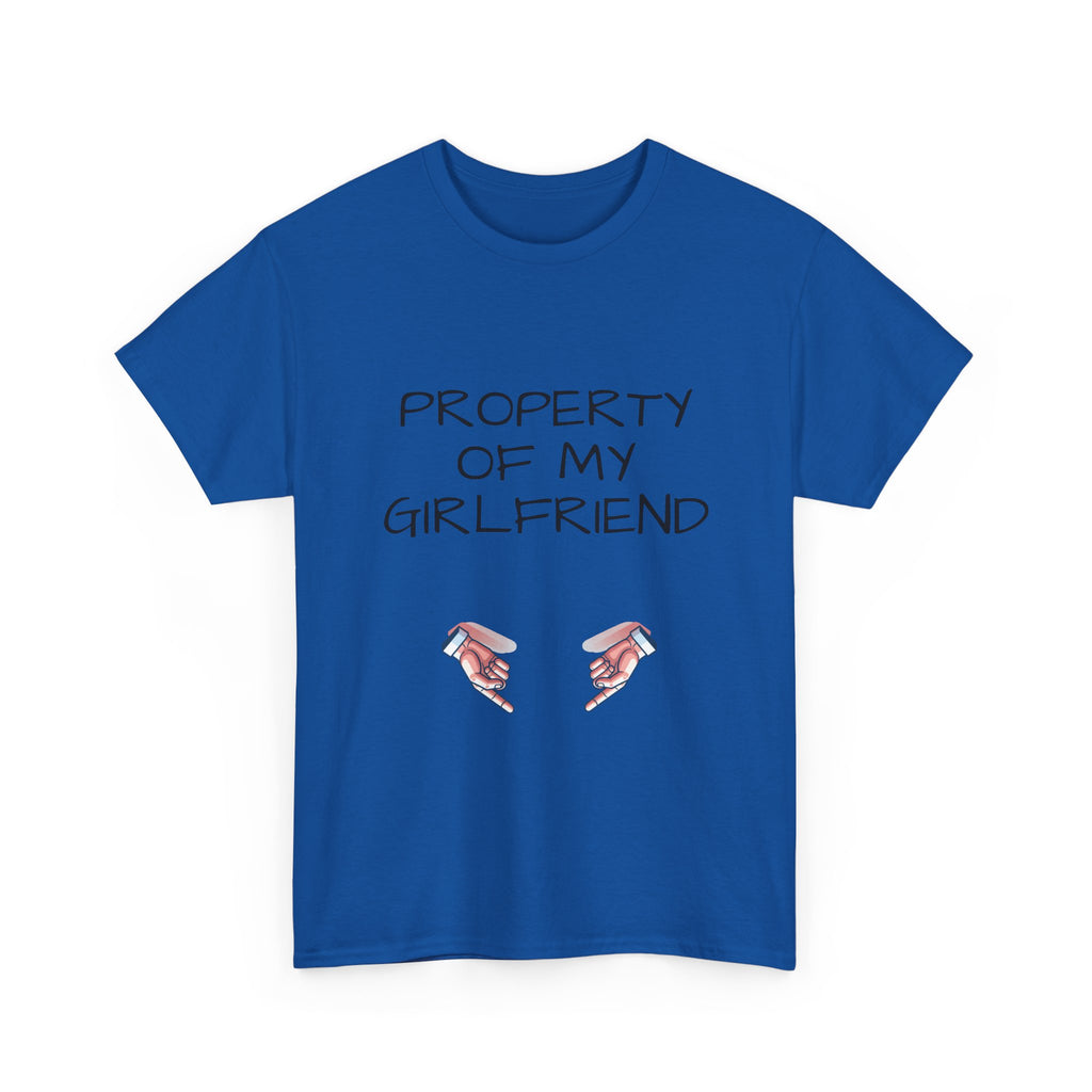 Property of My Girlfriend Tee - Cute Unisex Cotton Shirt, Couples Gift, Relationship Humor Tee, Valentine's Day Gift, Fun Casual Wear