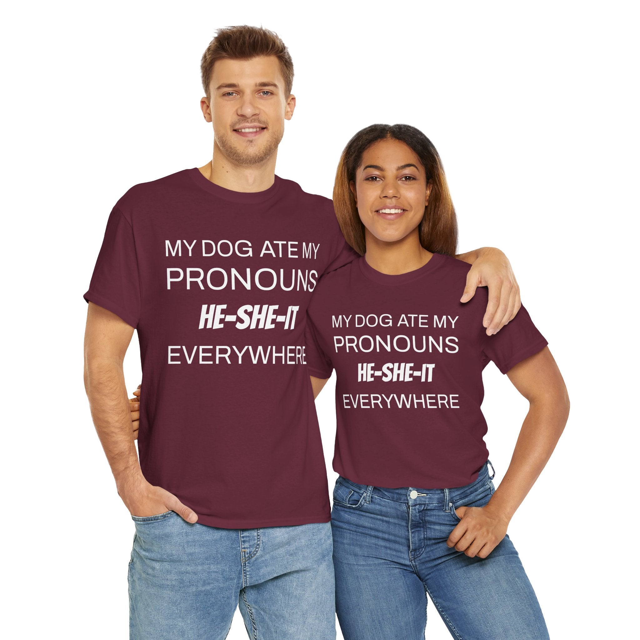 Funny Pronouns T-Shirt, Trendy LGBTQ+ Pride Tee, Casual Wear, Everyday Statement Top