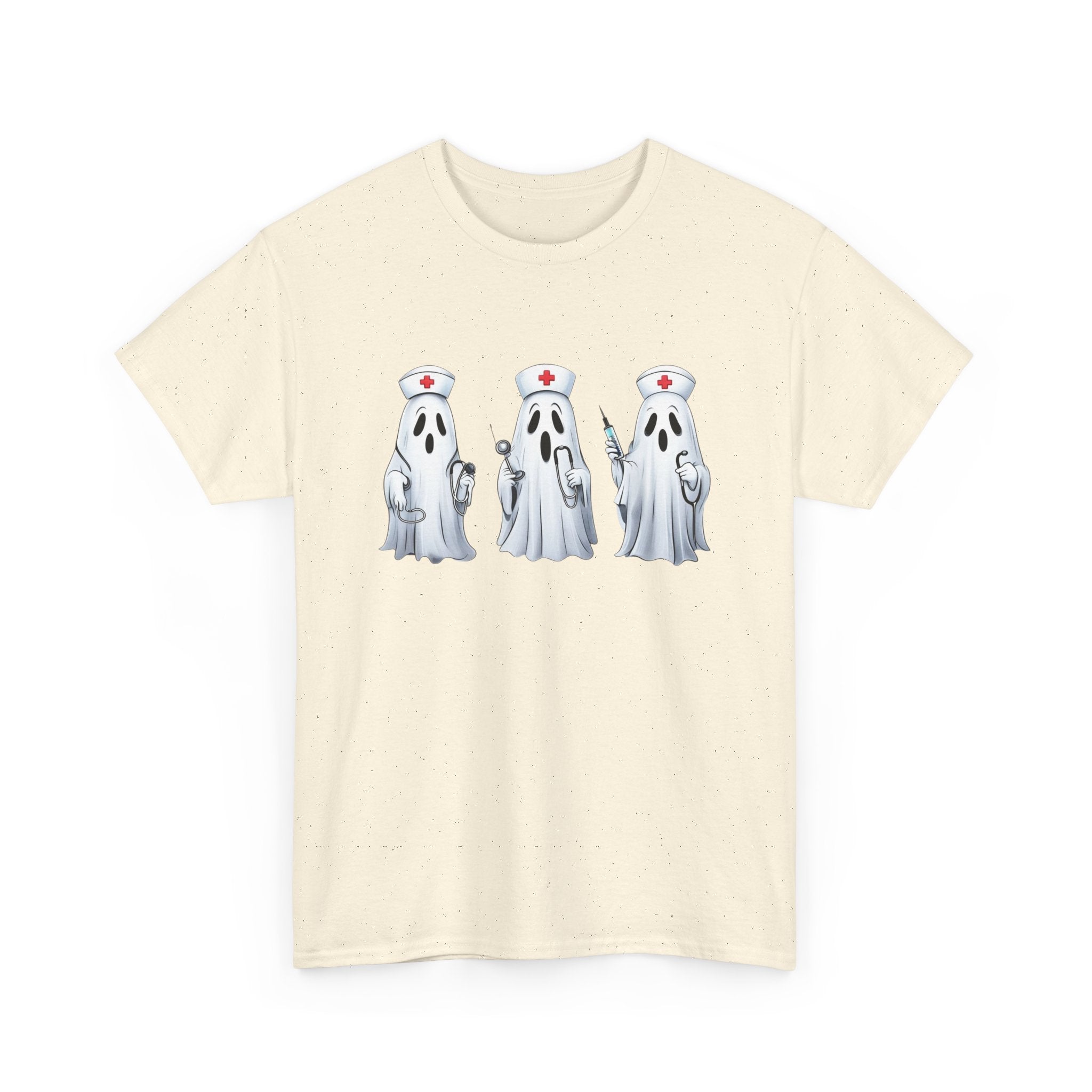 Ghostly Nurses Unisex Heavy Cotton Tee