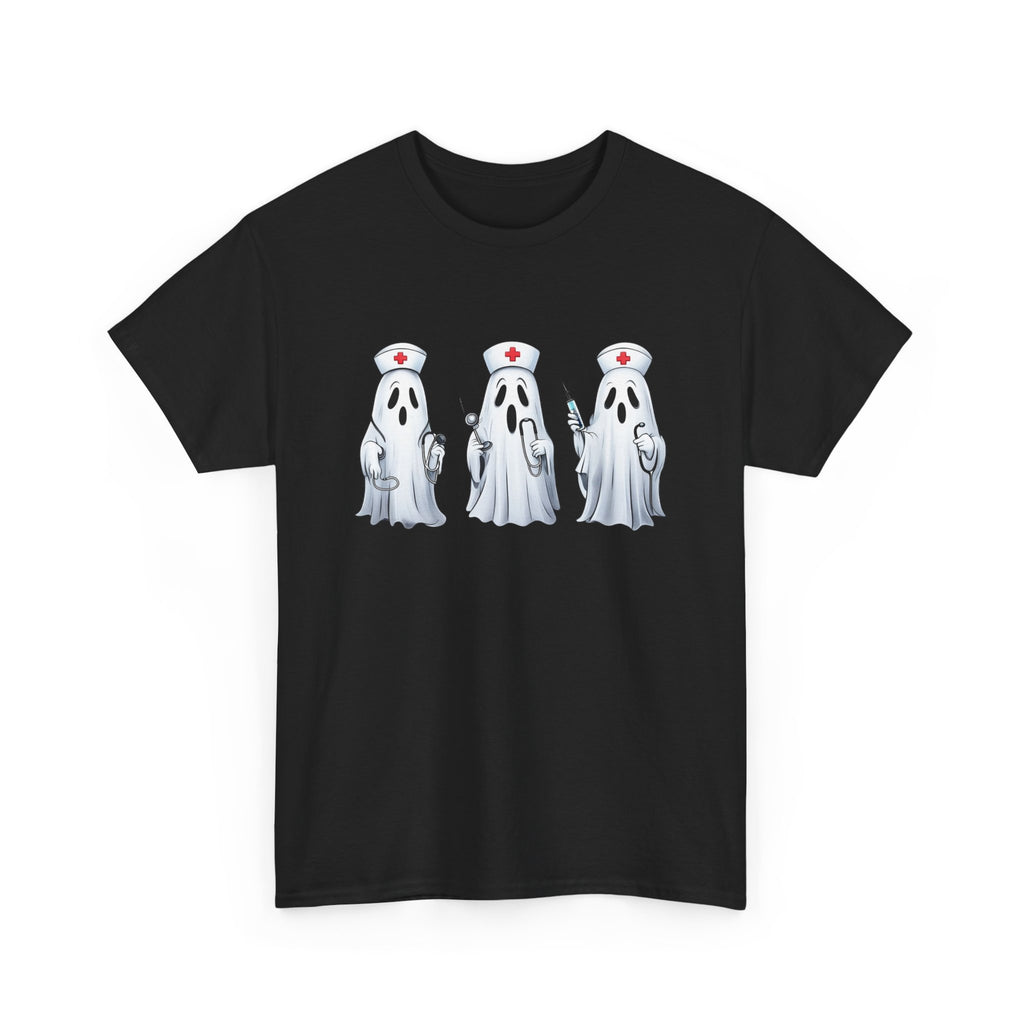 Ghostly Nurses Unisex Heavy Cotton Tee