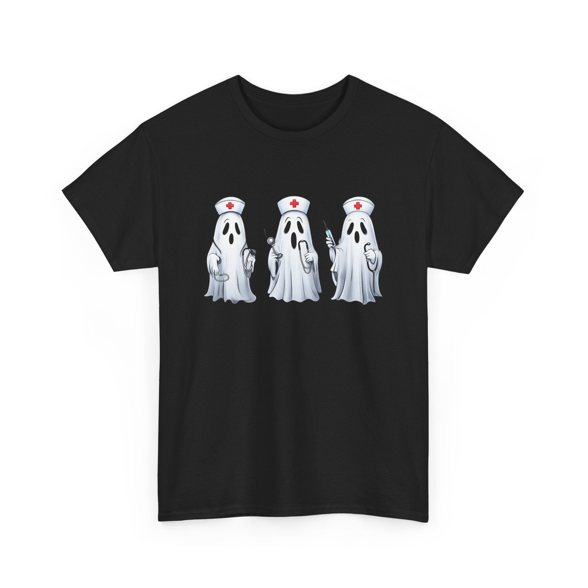 Ghostly Nurses Unisex Heavy Cotton Tee