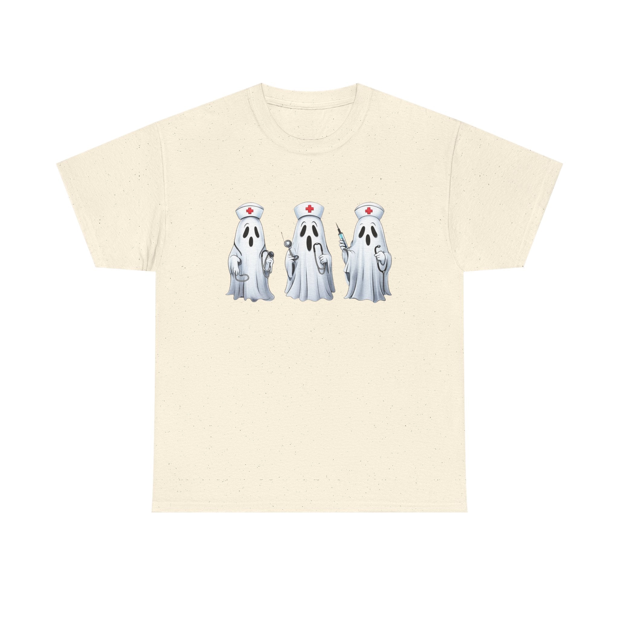 Ghostly Nurses Unisex Heavy Cotton Tee