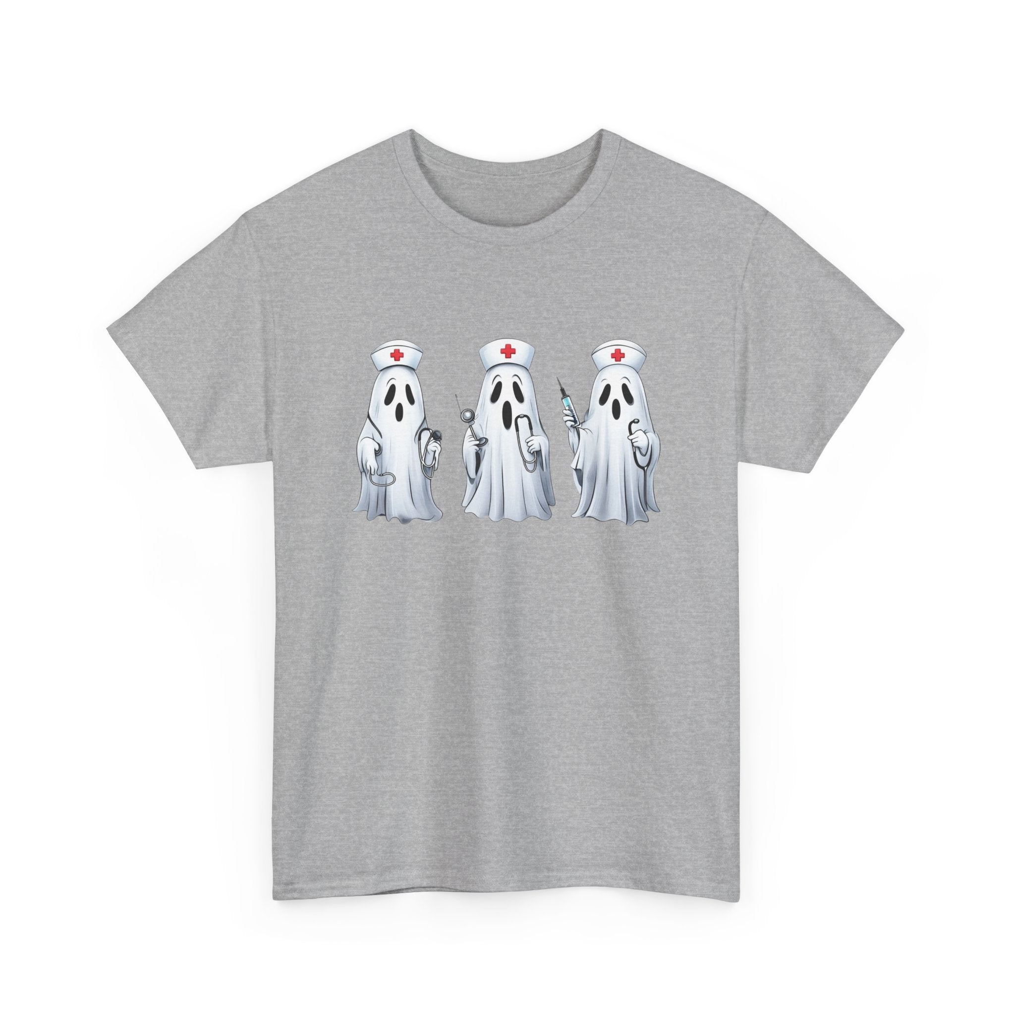 Ghostly Nurses Unisex Heavy Cotton Tee