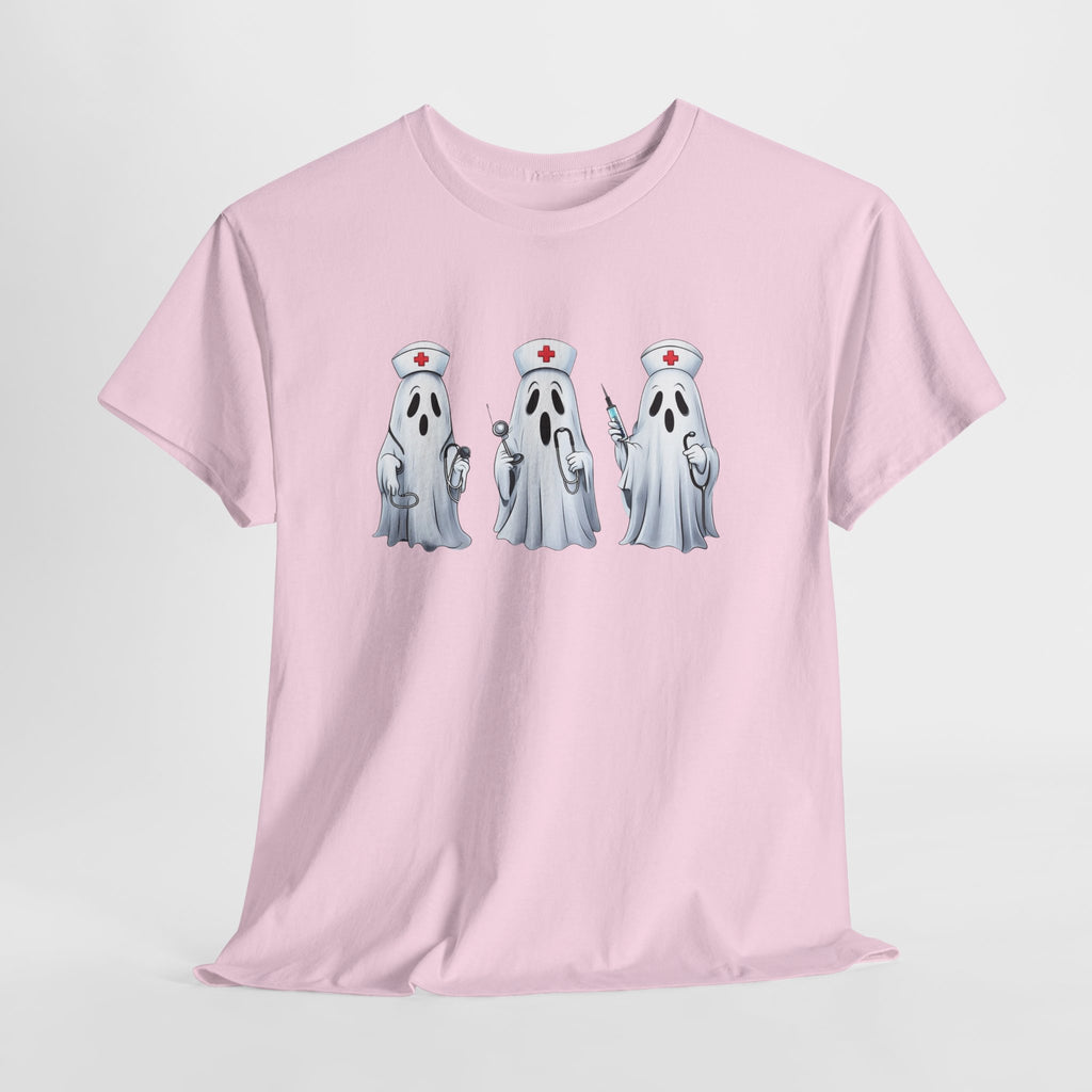 Ghostly Nurses Unisex Heavy Cotton Tee