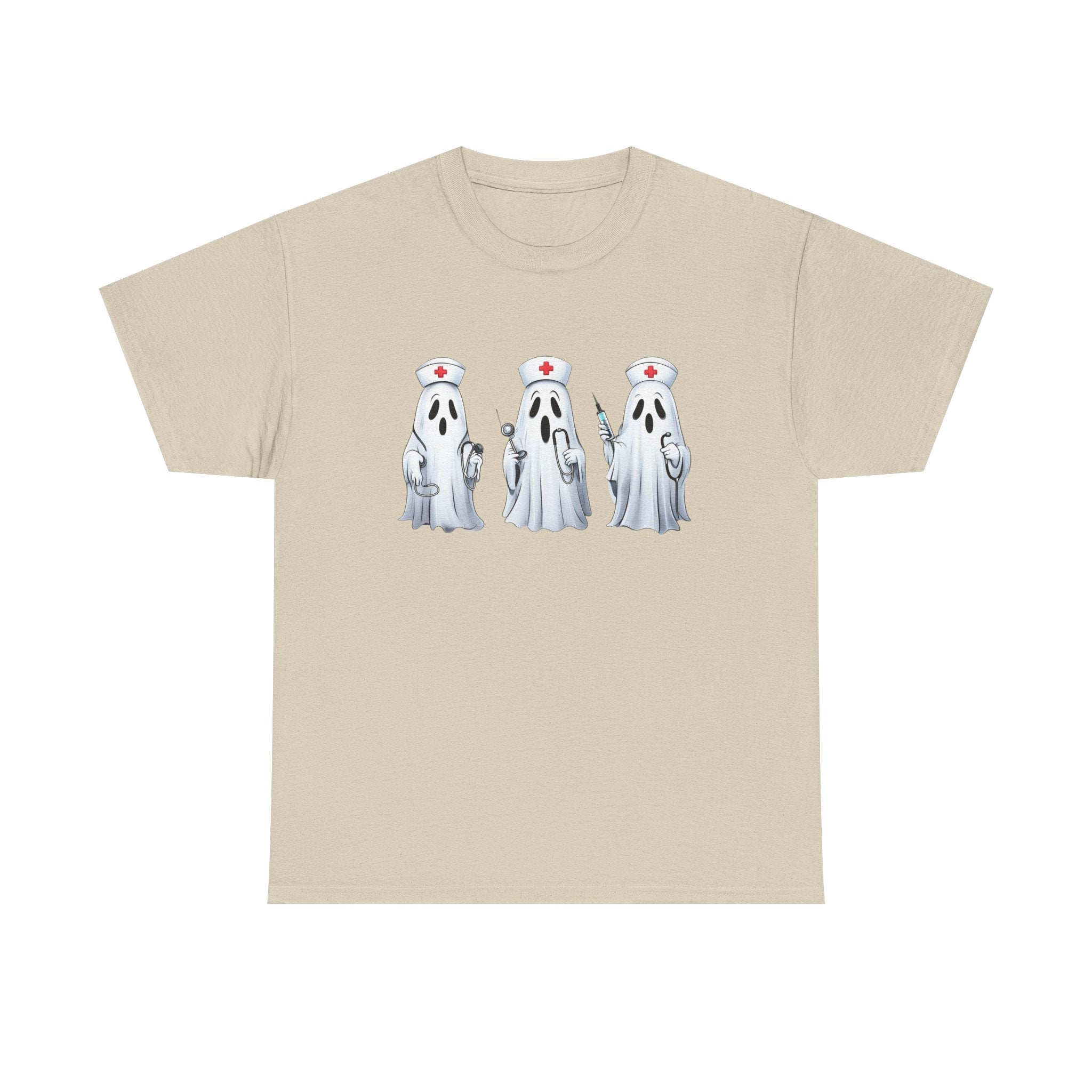 Ghostly Nurses Unisex Heavy Cotton Tee