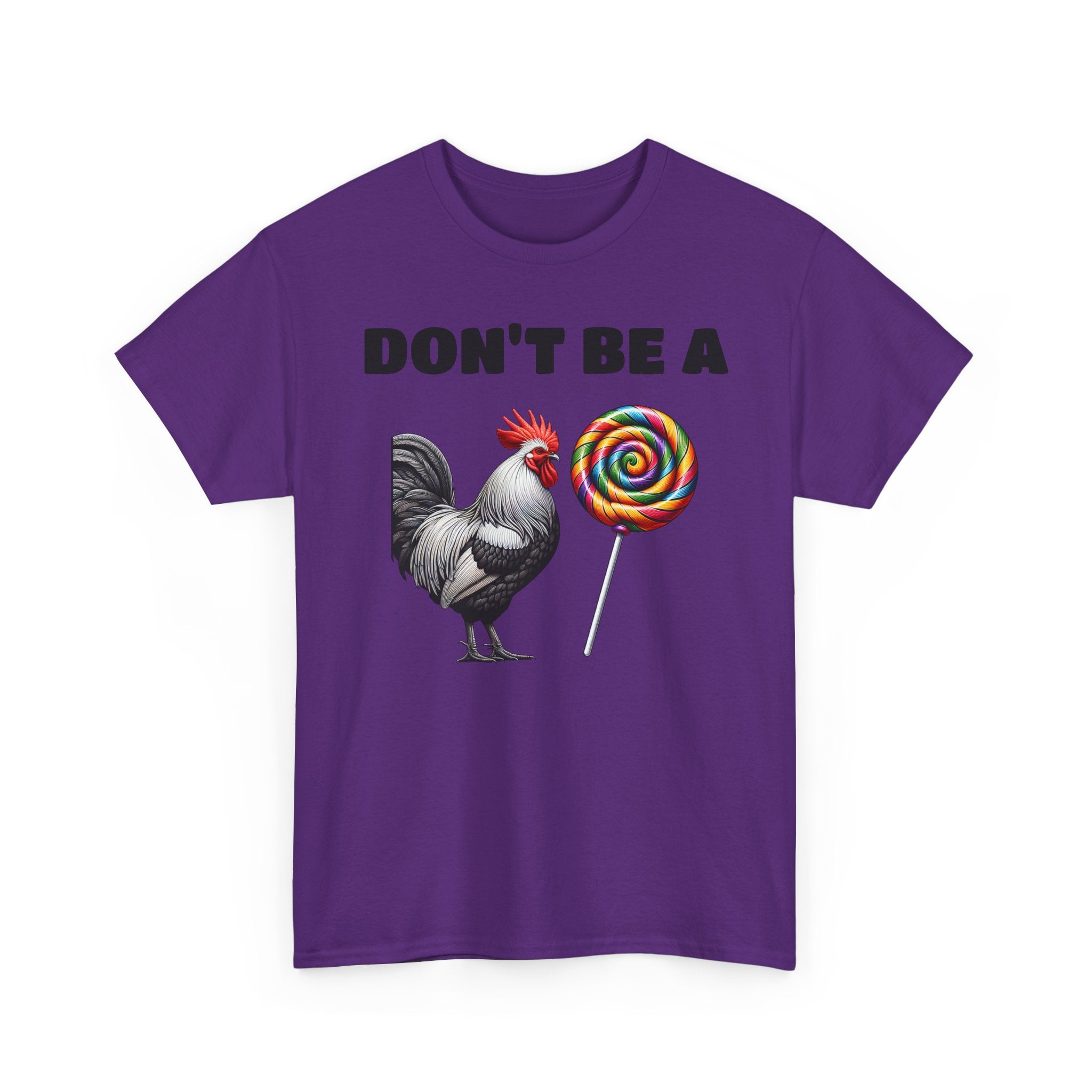 Whimsical Graphic Tee - Don't Be a Chicken! Fun Casual Wear, Gift for Friends, Humor T-Shirt, Unique Quirky Style.