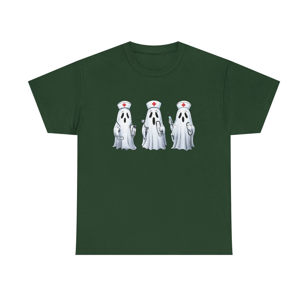 Ghostly Nurses Unisex Heavy Cotton Tee