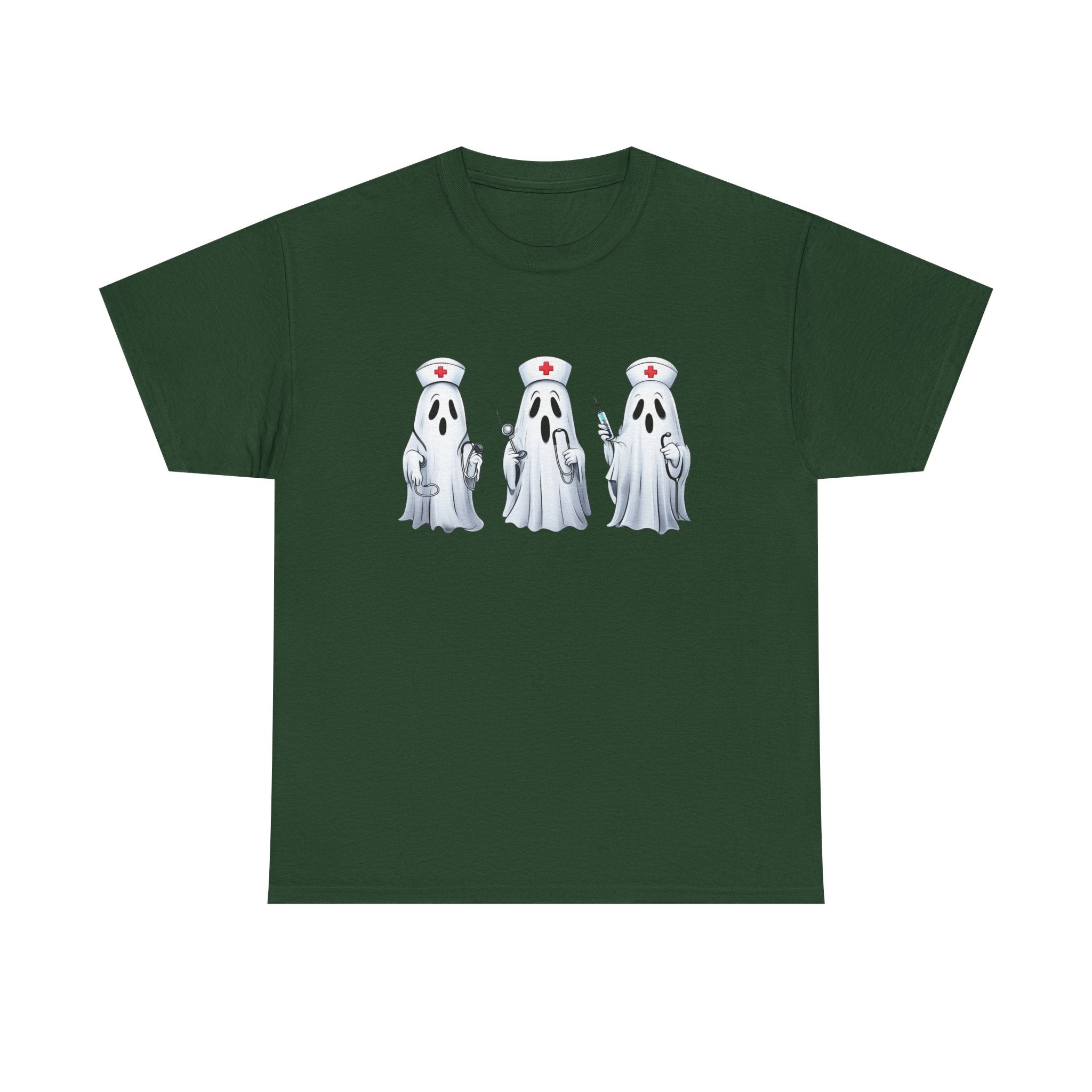 Ghostly Nurses Unisex Heavy Cotton Tee
